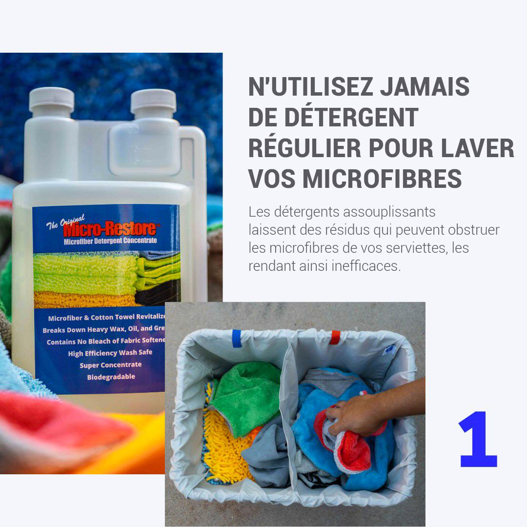 Détergent pour microfibre concentré