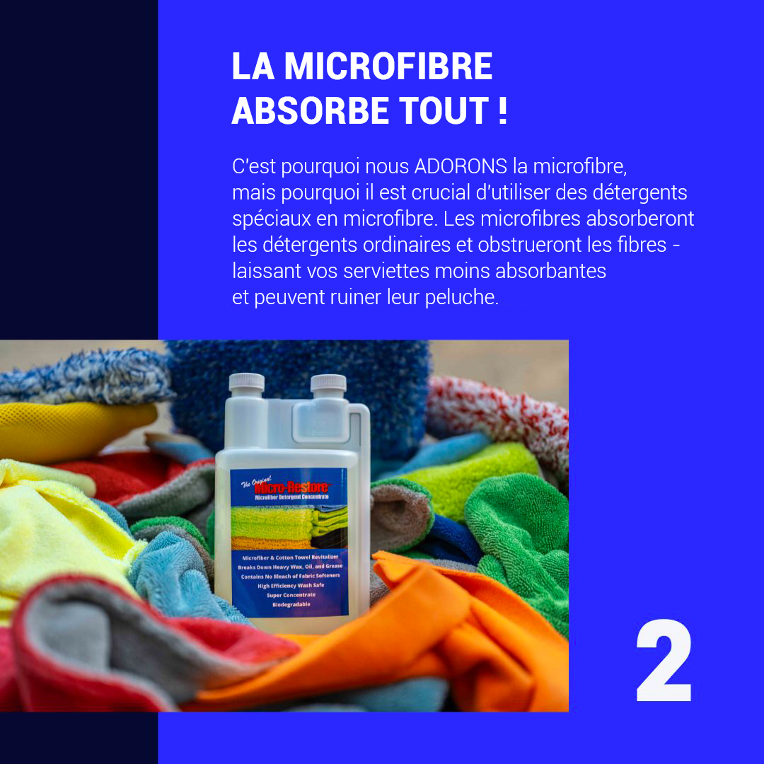 Détergent pour microfibre concentré