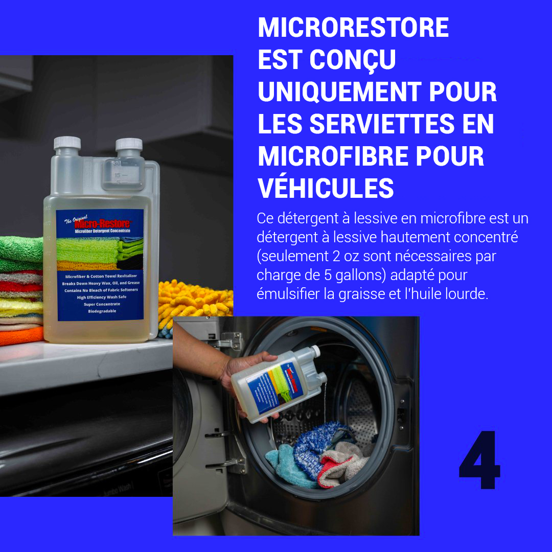 Détergent pour microfibre concentré