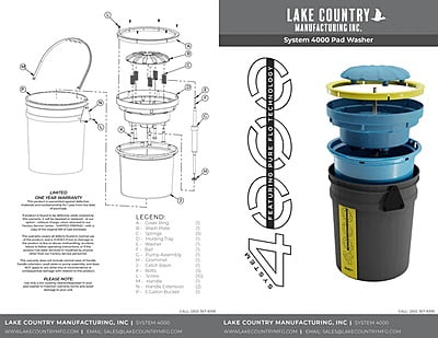 Pad washer system 4000 Lake Country