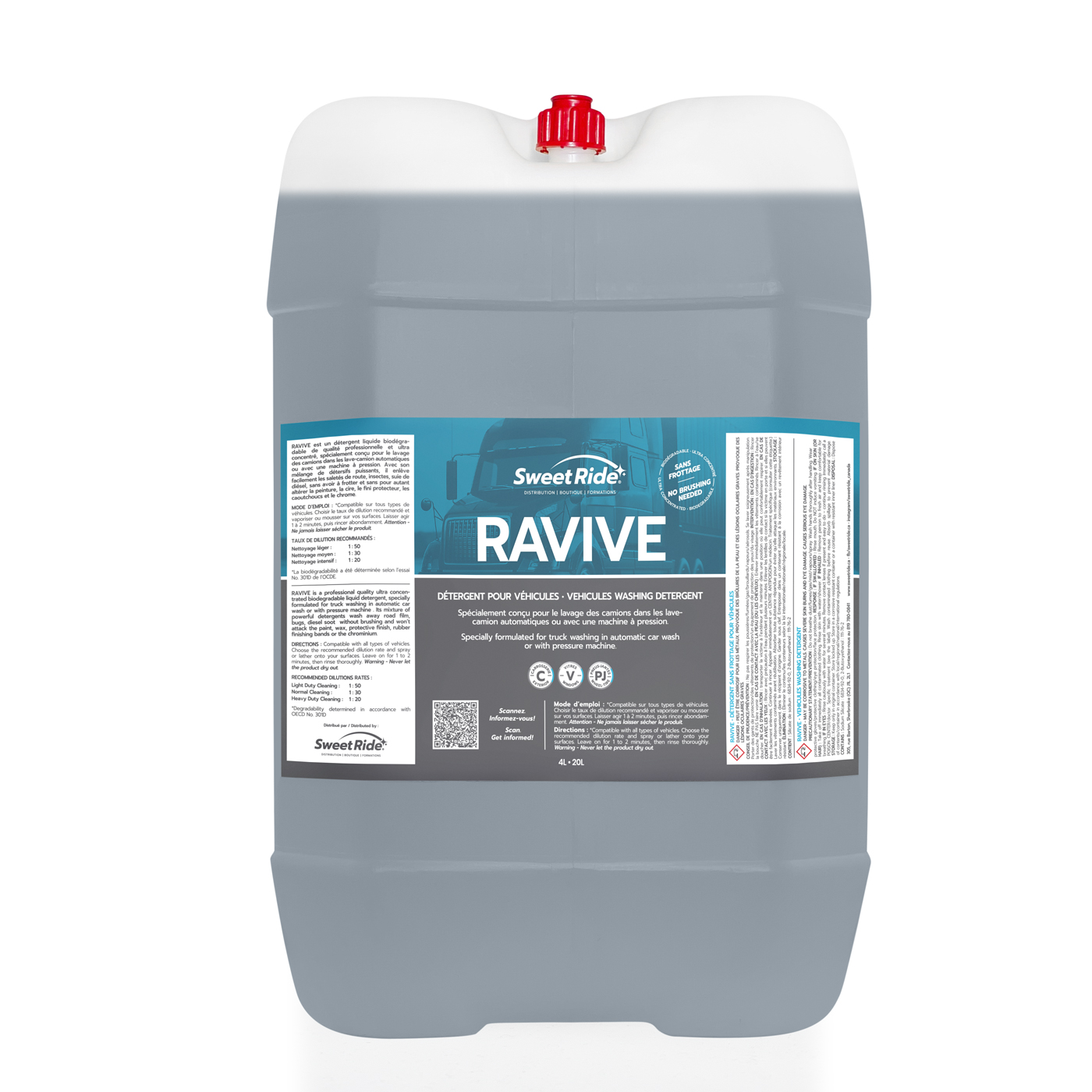 Ravive savon sans frottage