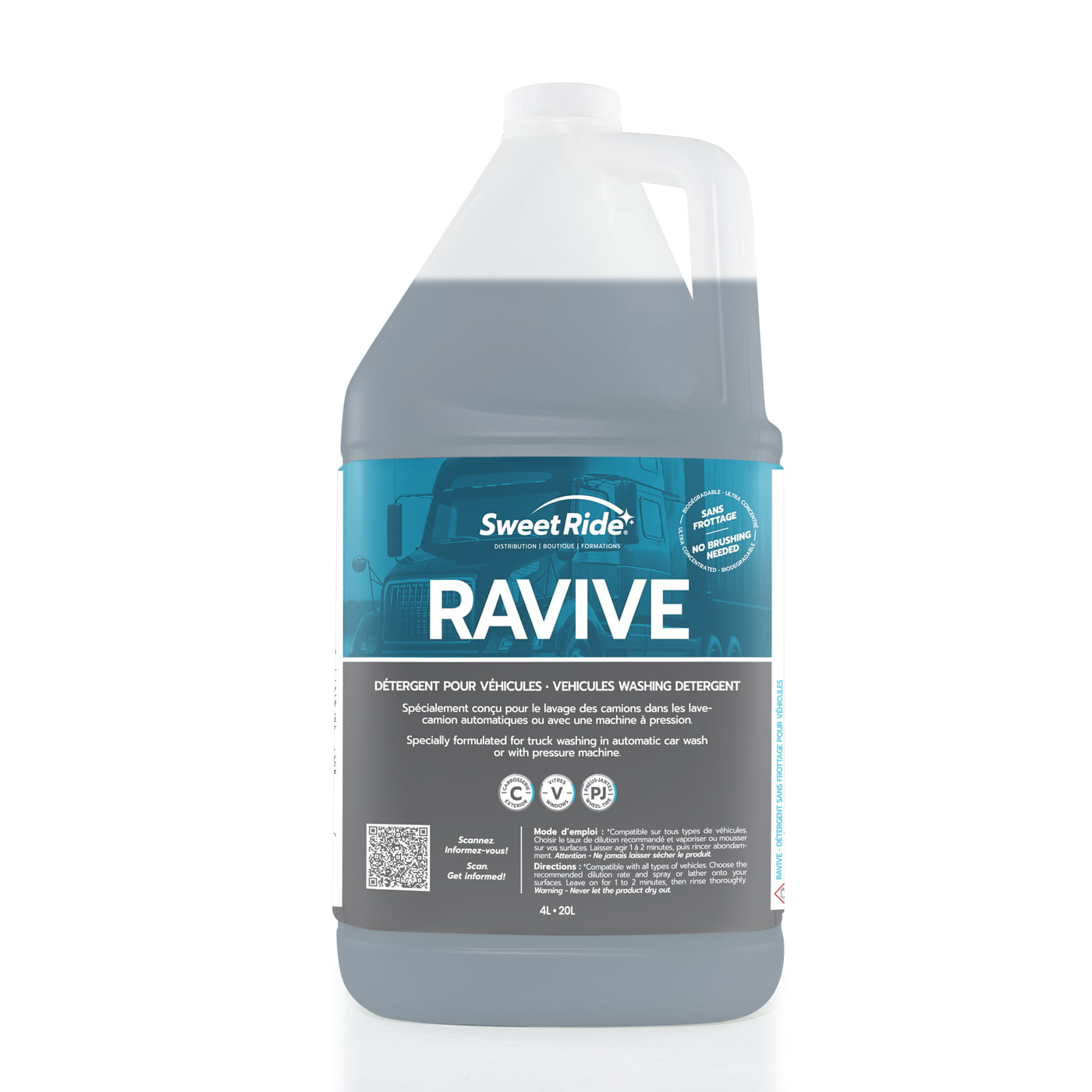 Ravive savon sans frottage
